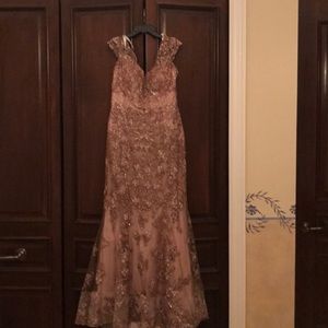 Mon Cheri Dresses - Gorgeous gold gown dress, never used Mon Cheri Dresses - Gorgeous gold gown dress, never used